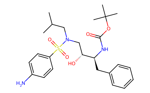 tert-butylN-[(2S,3R)-4-[(4-aminophenyl)sulfonyl-(2-methylpropyl)amino]-3-hydroxy-1-phenylbutan-2-yl]